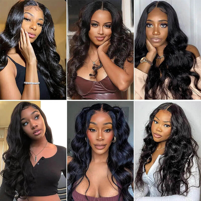 Eullair Wear Go Glueless Wig - Body Wave 6x4 5x5 Lace Wig with Pre Cut Lace & Pre Plucked Hairline - Beginner Friendly 3D Elastic Dome Cap - Perfect for Daily Wear, Cosplay, and Special Occasions