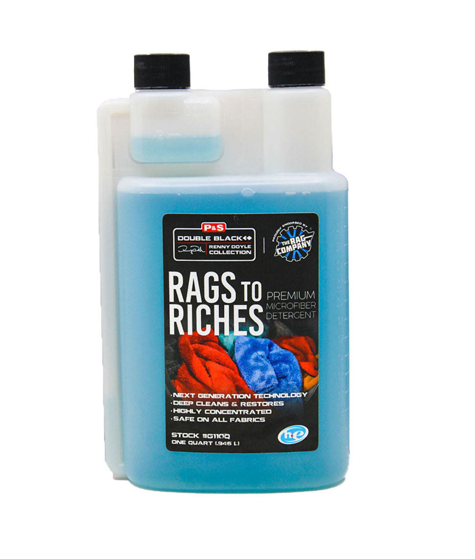 P&S Double Black Collection Rags to Riches Car Detergent - Premium Auto Wash Soap for Luxury & Classic Vehicles - Perfect for Car Detailing, Showroom Shine & Daily Washing