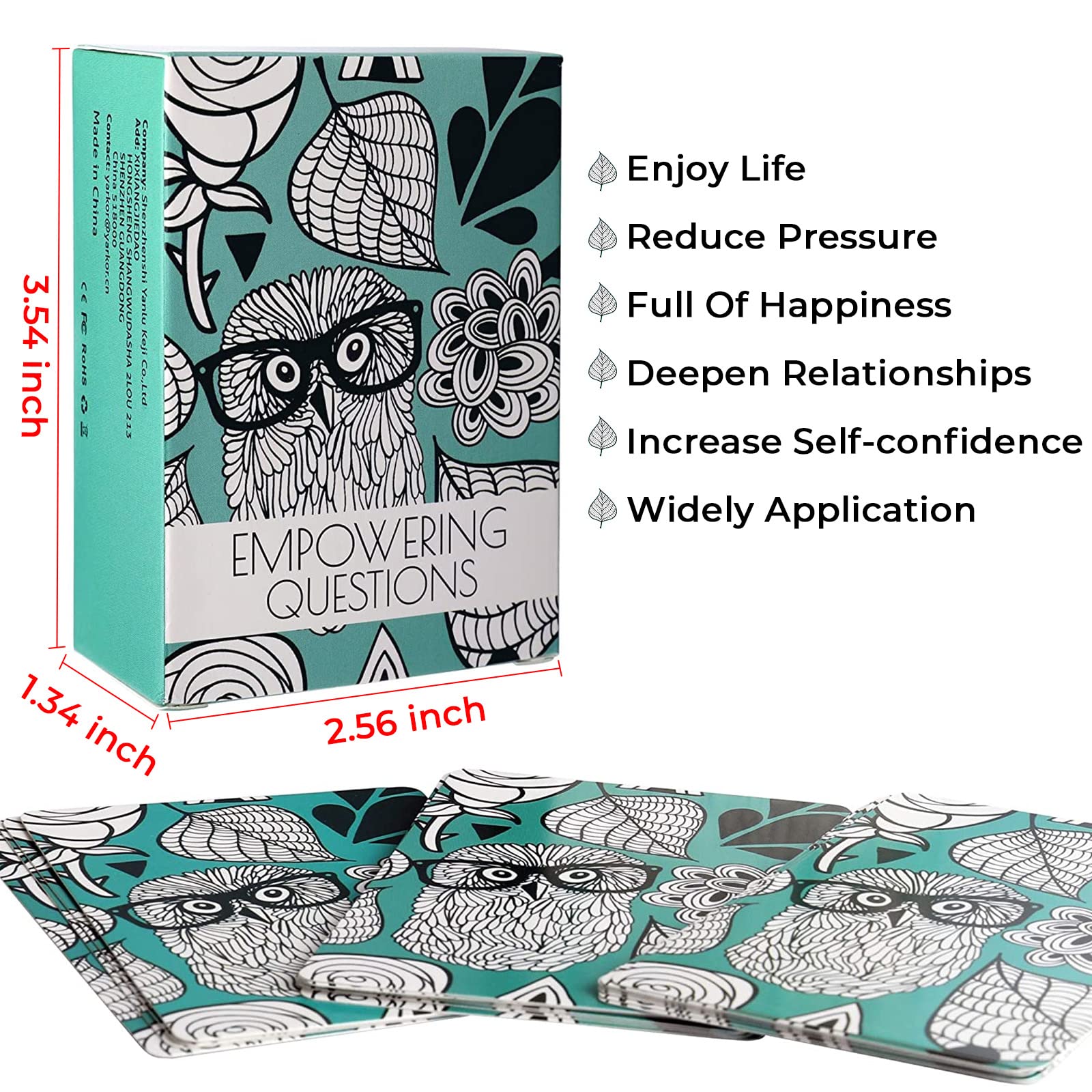 YARKOR 100pcs Empowering Question Cards for Mindfulness, Meditation, Journaling & Self-Care - Thought-Provoking Conversation Starters for Therapy, Group Discussions & Personal Reflection