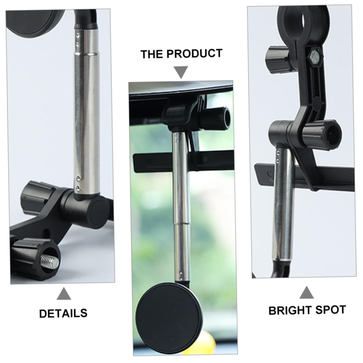 Magnetic Phone Holder for Car - Universal 1-Piece Mirror Phone Stand with Strong Magnet, Compatible with All Smartphones - Perfect for Hands-Free Navigation & Safe Driving
