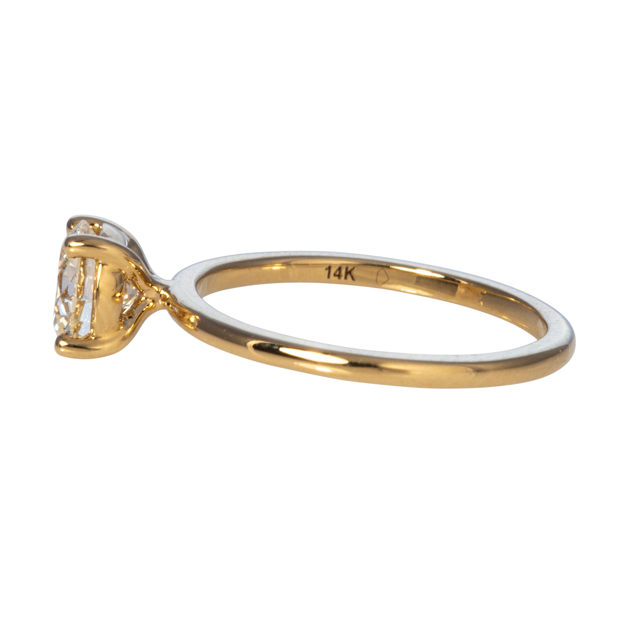 1 Carat J Color SI1 Clarity Round Cut Solitaire Diamond Engagement Ring in 14K Yellow Gold - Perfect for Proposals, Weddings & Anniversaries