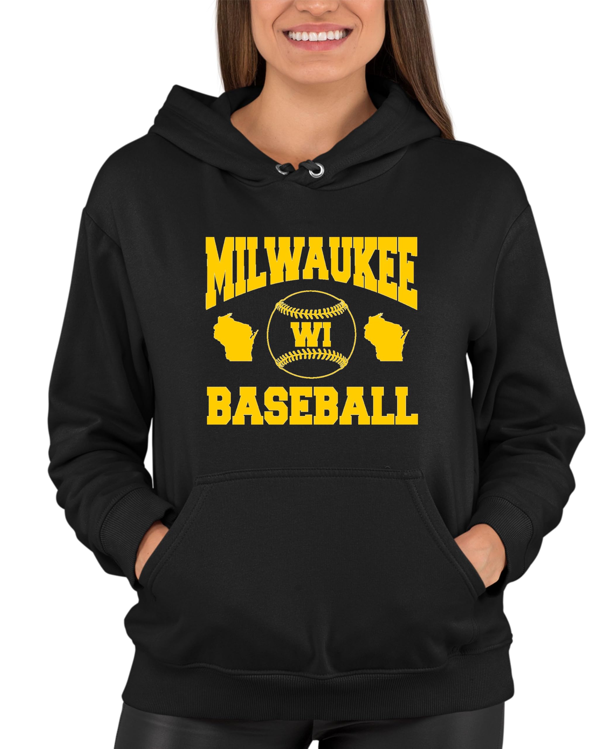 Milwaukee Wisconsin Baseball Hoodie - Men's & Women's Crewneck Sweatshirt for Casual Wear & Sports Fans