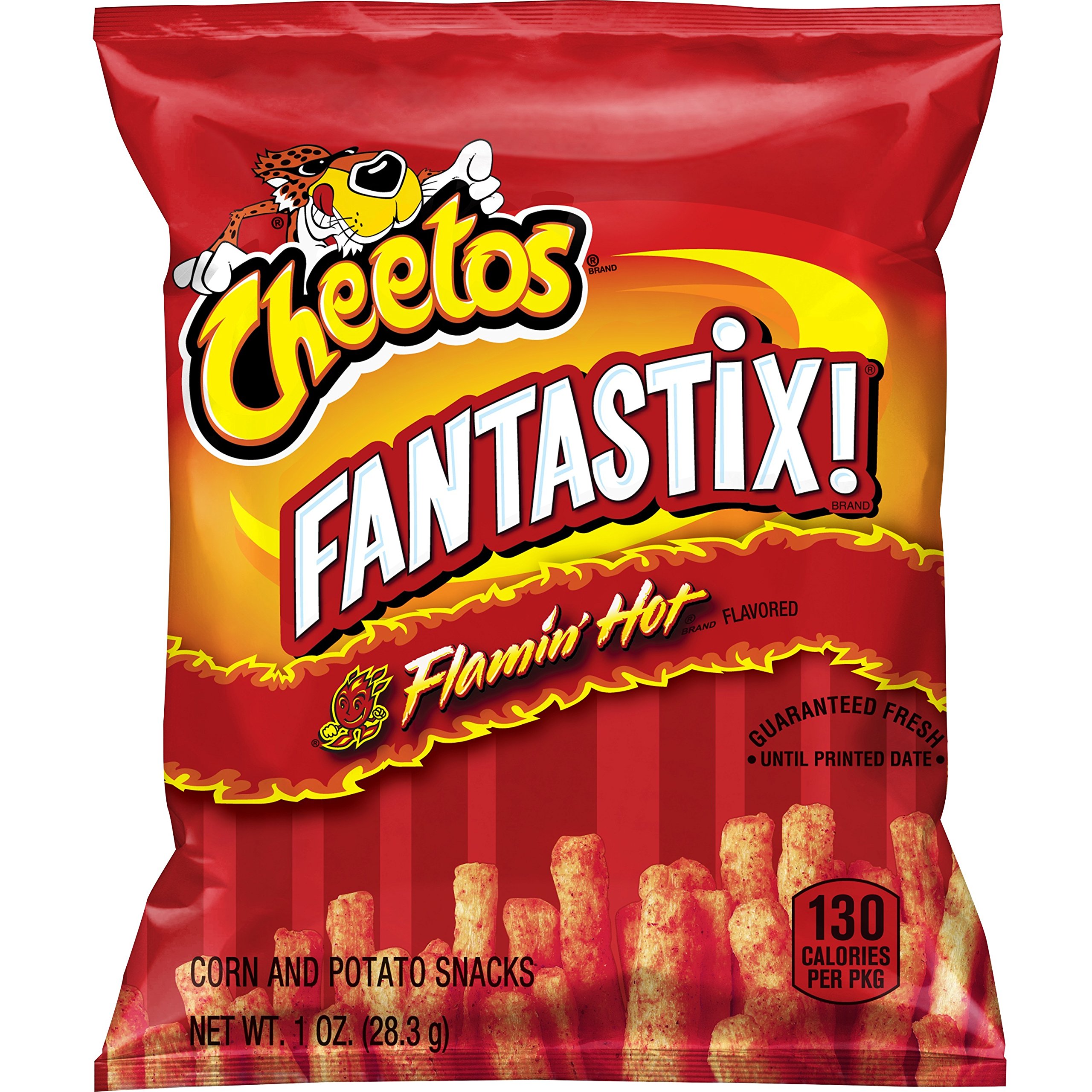 Flamin' Hot Cheetos Fantastix - Crunchy Potato & Corn Snacks, 1oz (104 Pack) | Perfect for Parties, Movie Nights & On-the-Go Snacking