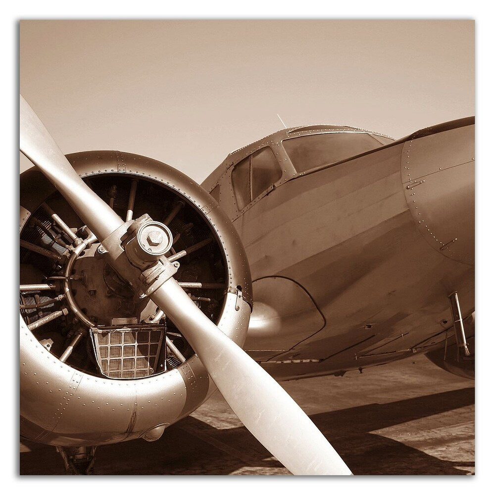 Aviation 3 Wall Art - Premium Canvas Print Ready to Hang - Modern Airplane Decor for Living Room, Office & Bedroom - PhotoINC Studio