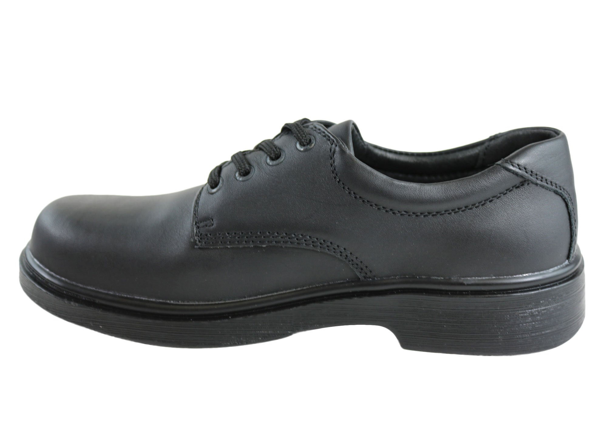 ROC Strobe Senior Lace-Up Comfortable Leather School Shoes for Boys & Girls - Perfect for Classrooms, Daily Wear and School Activities