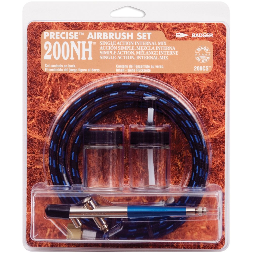 Badger Air-Brush Company 200CS Professional Airbrush Kit with Dual-Action Control - Perfect for Model Painting, Cake Decorating & Tattoo Art Supplies (Factory Direct)