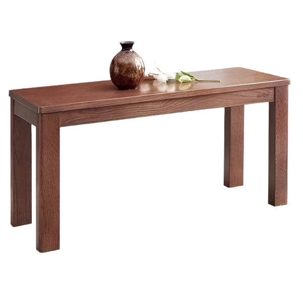 39.3x11.8x16.9 inch / 100x30x43 cm / Walnut color / Oak long bench