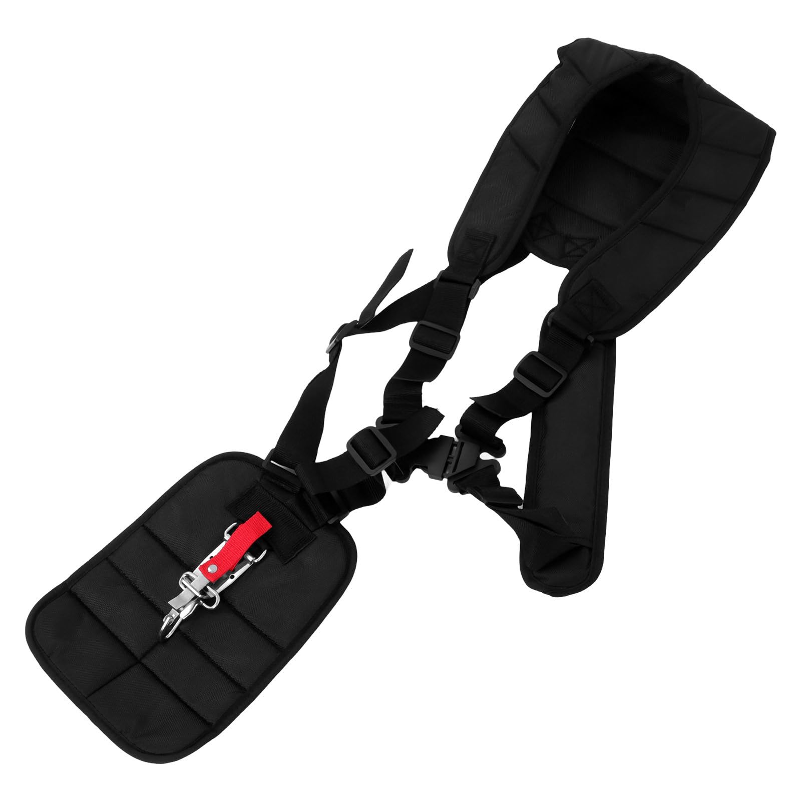 Yardwe Comfort Padded Double Shoulder Strap for String Trimmer & Brush Cutter - Adjustable Lawn Mower Accessory (11x4.7x3.6 Inch) - Perfect for Landscaping, Gardening & Yard Maintenance