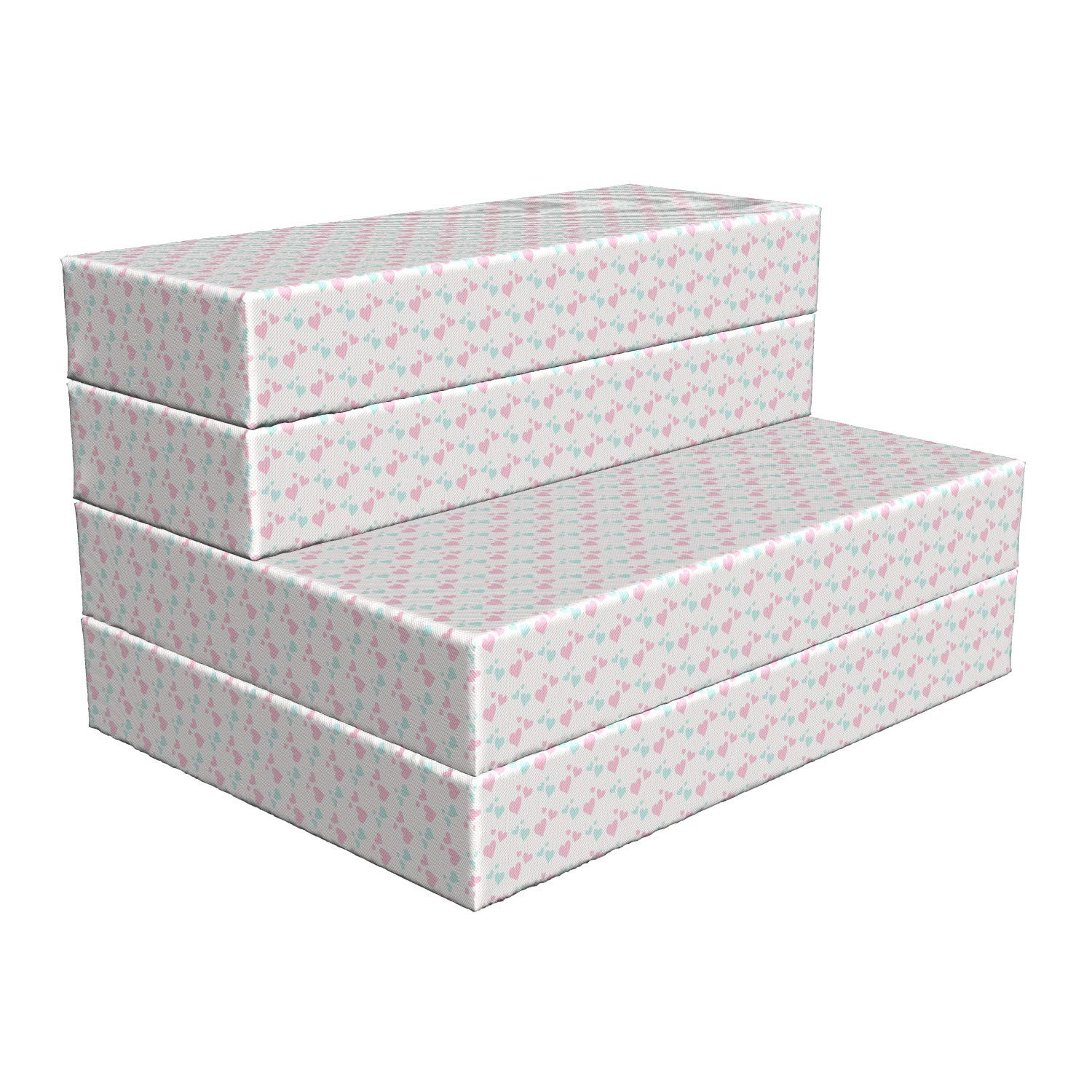 Ambesonne Romantic Love Cartoon Hearts Foldable Mattress - 74.8