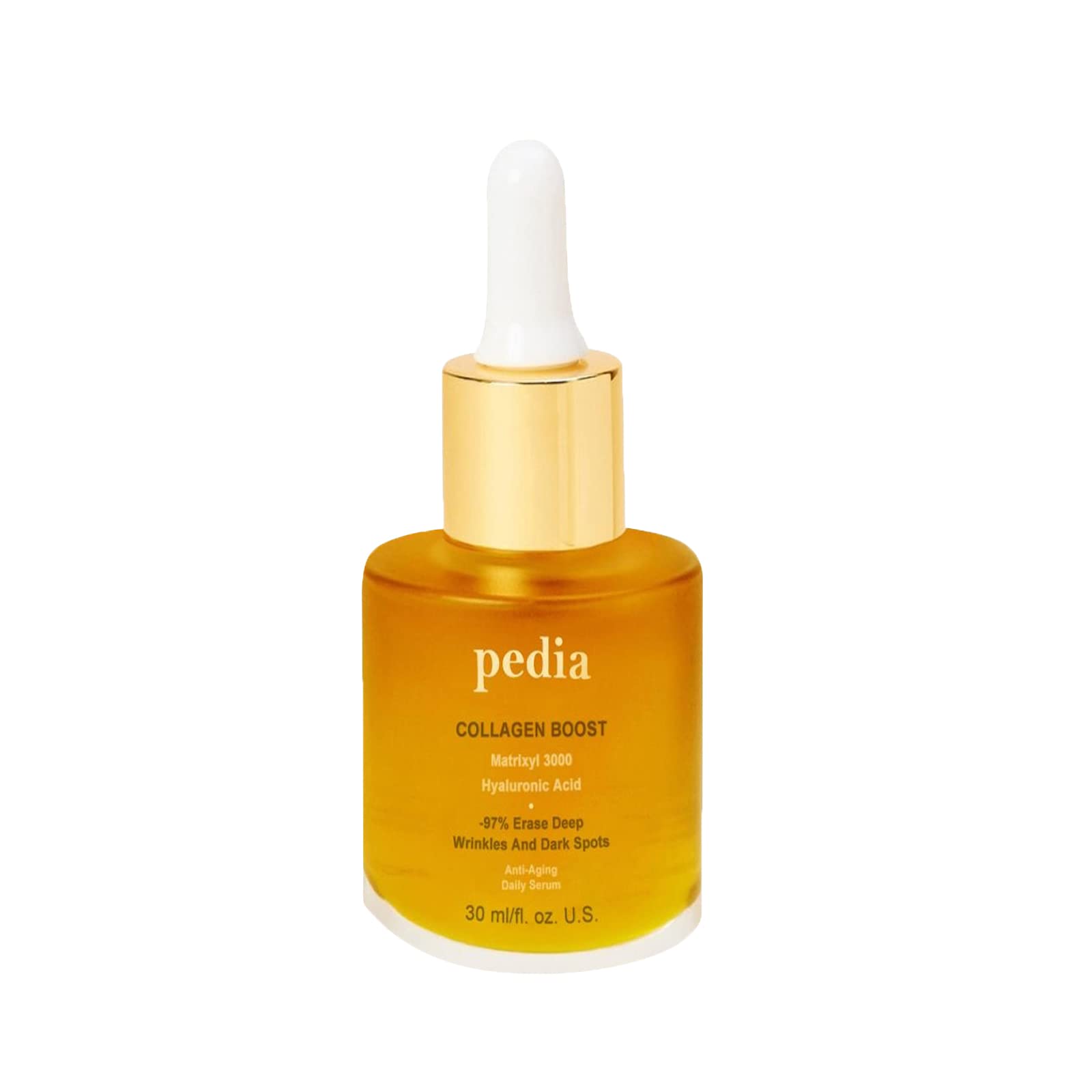 30ml Pedia Advanced Collagen Boost Anti-Aging Serum with Hyaluronic Acid - Deep Wrinkle Treatment for All Skin Types - Perfect for Night Routine & Daily Skincare Regimen