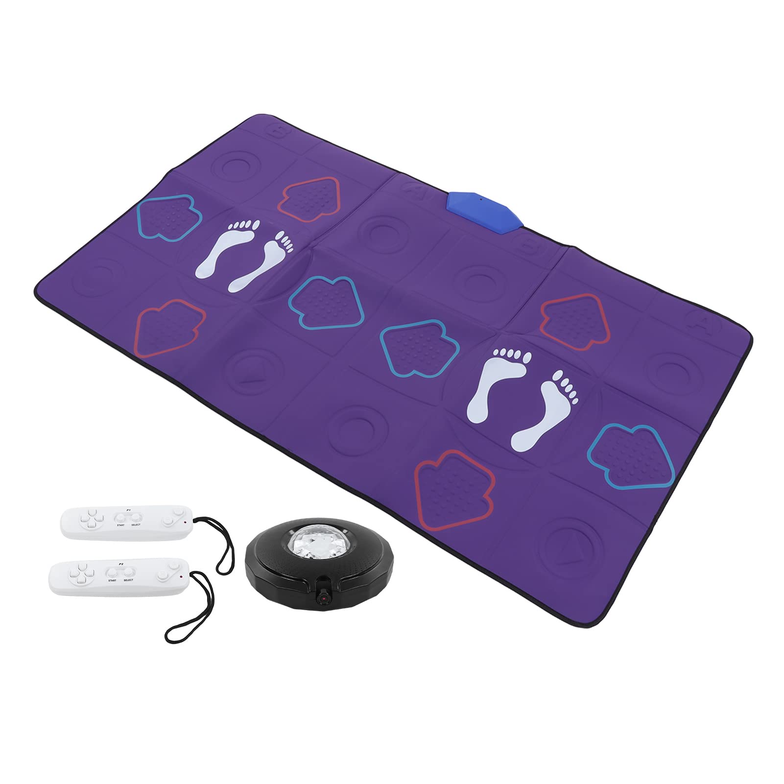 Fabater Wireless Dance Mat for Adults & Kids - Non-Slip Electronic Dance Pad with AR Camera for TV/PC Gaming, 2-Player Mode with Wireless Handle - Perfect for Family Game Nights, Birthday Parties & Fitness Fun