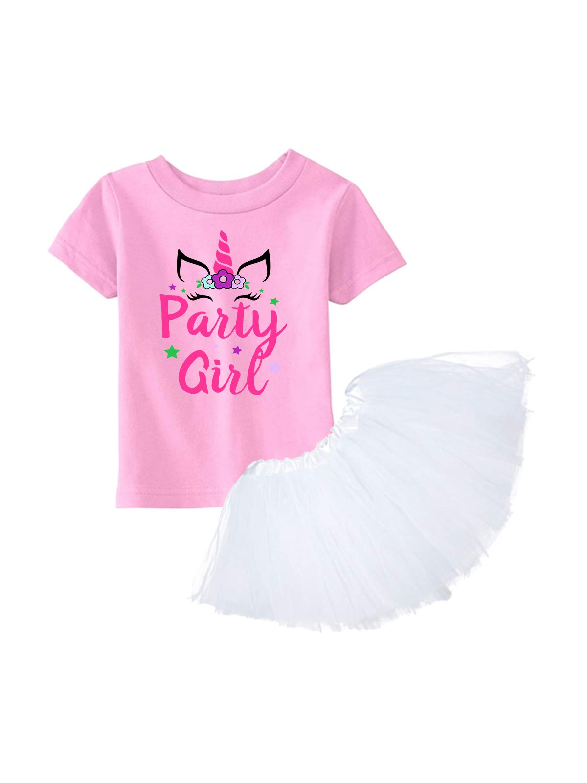 Awkward Styles Girls Birthday Party Outfit - Pink Unicorn Ballet Dress with Tutu Skirt Set | Princess Costume for Birthday Celebrations, Dance Performances & Photo Shoots