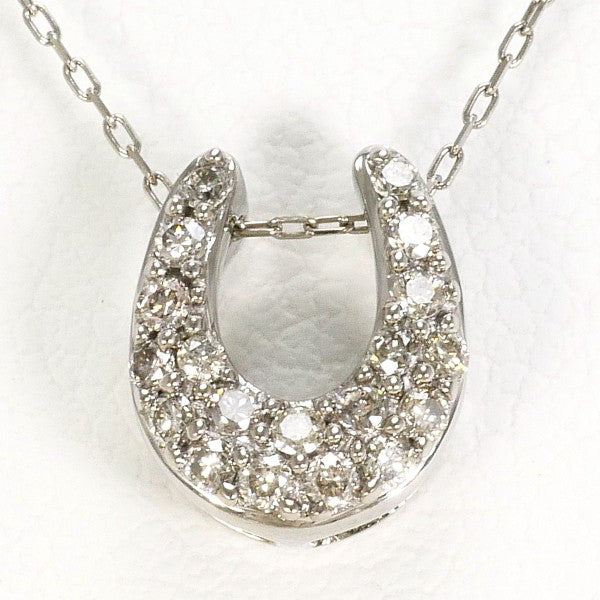 18K White Gold Diamond Necklace for Women - Elegant Pendant Jewelry Gift for Anniversary, Wedding & Special Occasions