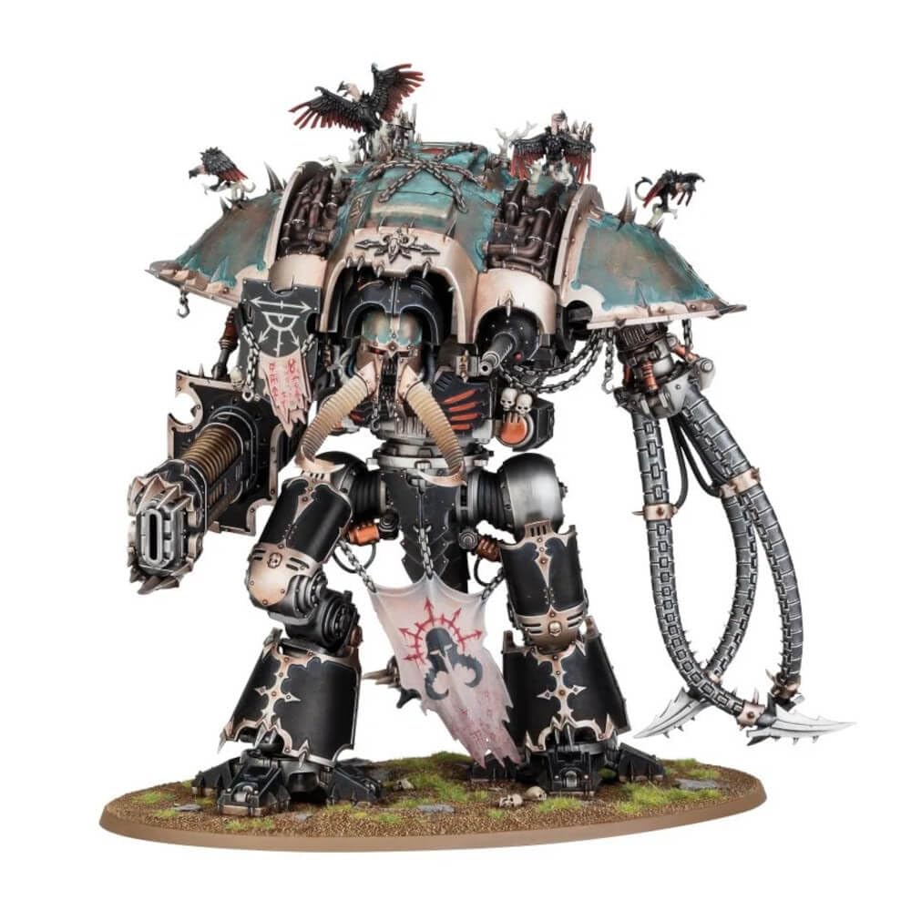 Games Workshop Warhammer 40,000 Chaos Knights Knight Abominant Miniature - Tabletop Wargaming Model for Collectors & Strategy Battles