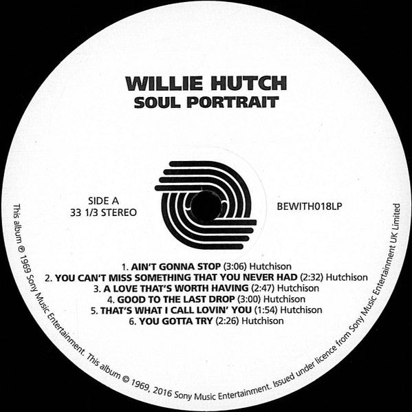 Willie Hutch - Soul Portrait LP Vinyl Record Album Limited Edition Reissue Remastered 180g Mint Condition - Perfect for Soul Music Collectors & Vinyl Enthusiasts