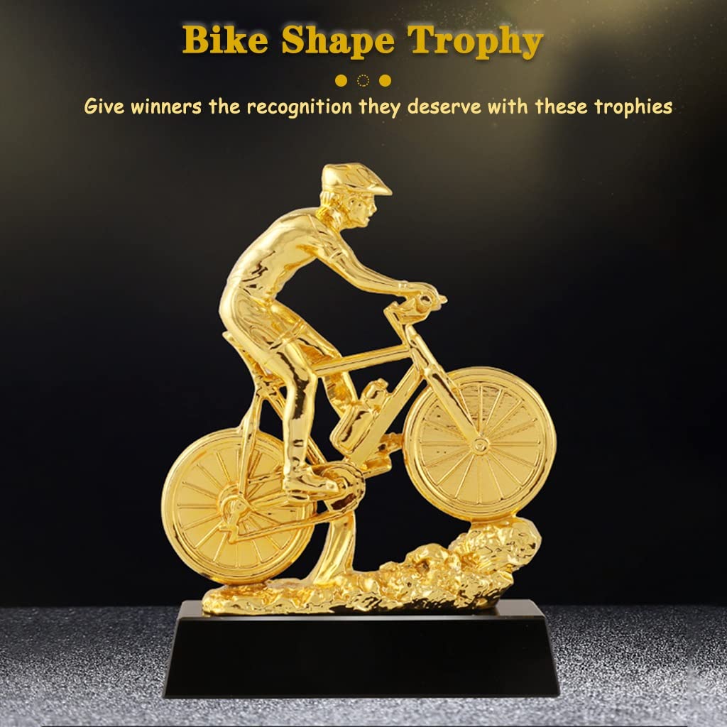 Custom Basketball & Bicycle Resin Trophy - Personalized Cycling Championship Award with Crystal Base - Free Engraving - Sports Awards & Bedroom Decor for Athletes, Coaches & Cycling Enthusiasts