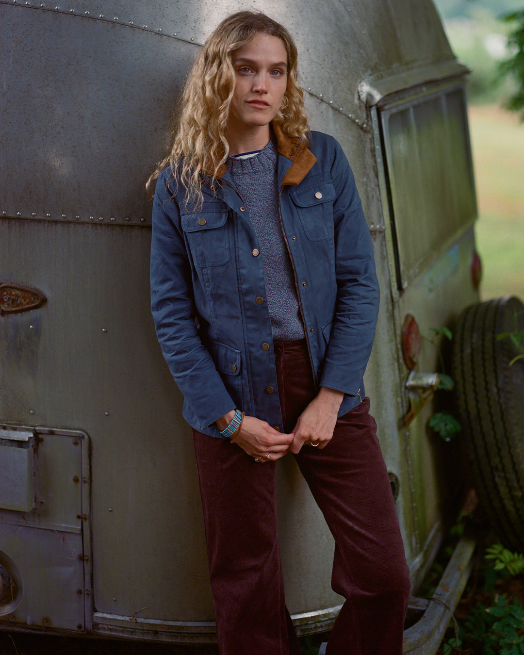 Women's Brown Corduroy Five Pocket Pants - Comfortable Stretch Trousers for Casual Wear, Work & Everyday Outfits