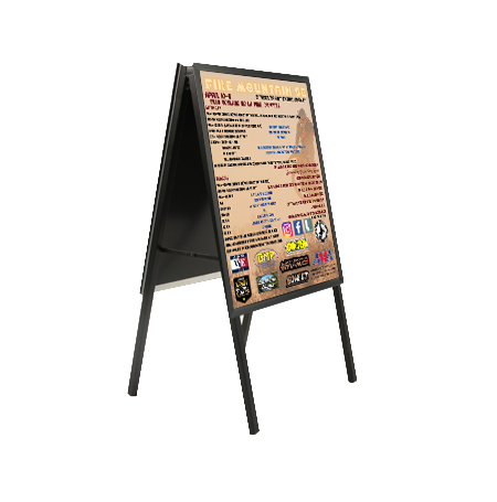 16x20 A-Frame Sign Holder Stand with Security Screws - Double Locking Snap Frames for Outdoor Events, Retail Displays & Trade Shows