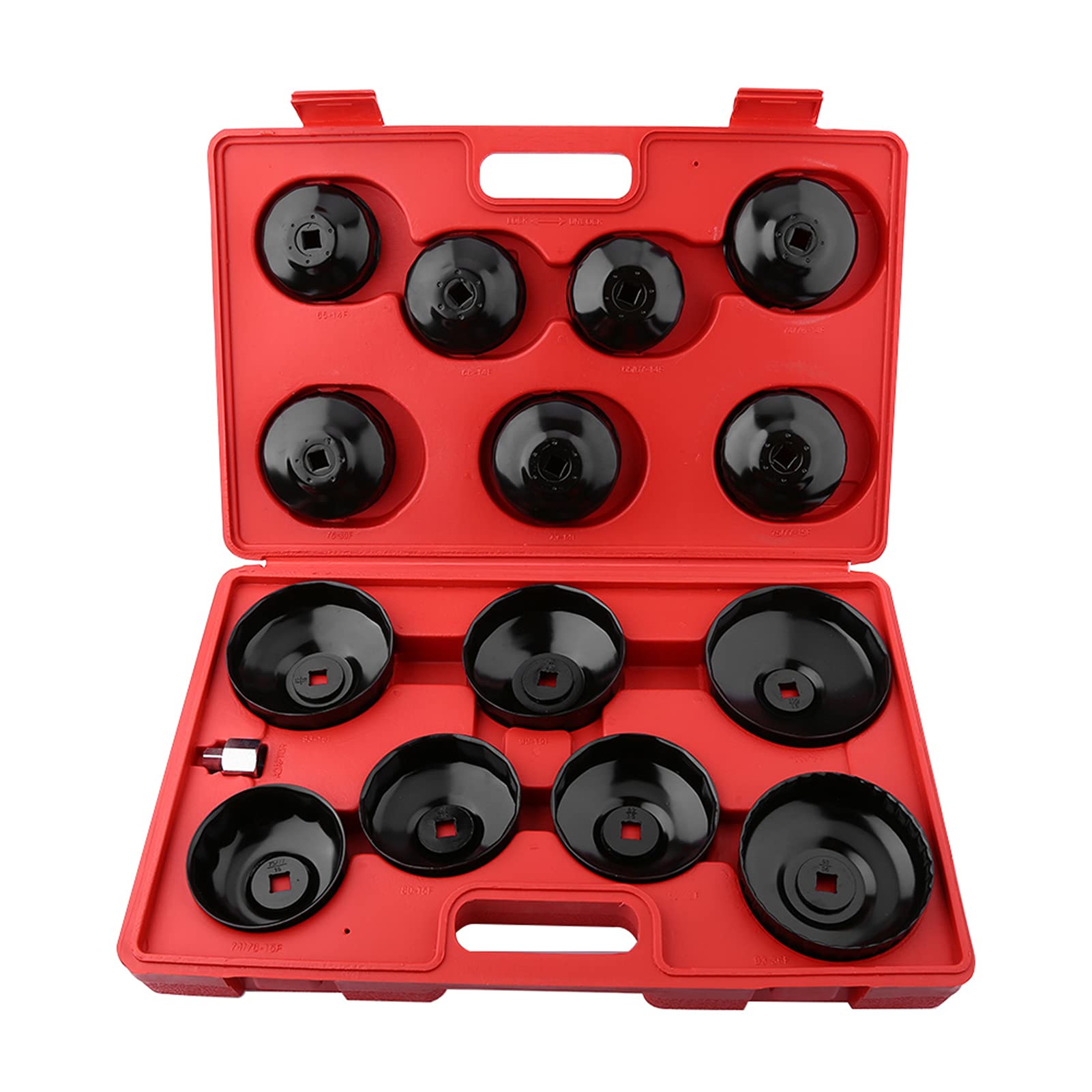 Universal Oil Filter Wrench Kit - 15 Pcs Oil Filter Removal Tool Set for Car, Truck & Motorcycle Maintenance | DIY Oil Change Essentials