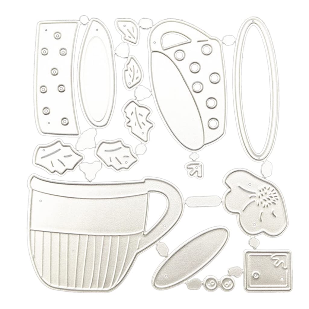 Premium Cup & Mug Metal Cutting Dies for Card Making - DIY Scrapbook, Album Paper Craft Templates | Perfect for Greeting Cards, Invitations & Home Decor Projects