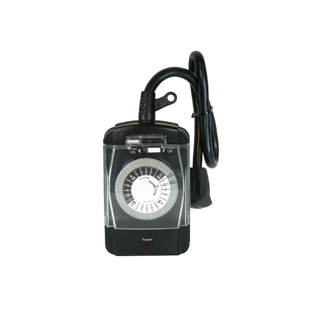 Utilitech 15-Amp 2-Outlet Mechanical Countdown Timer for Home Lighting - Perfect for Lamps, Holiday Decorations & Energy Savings