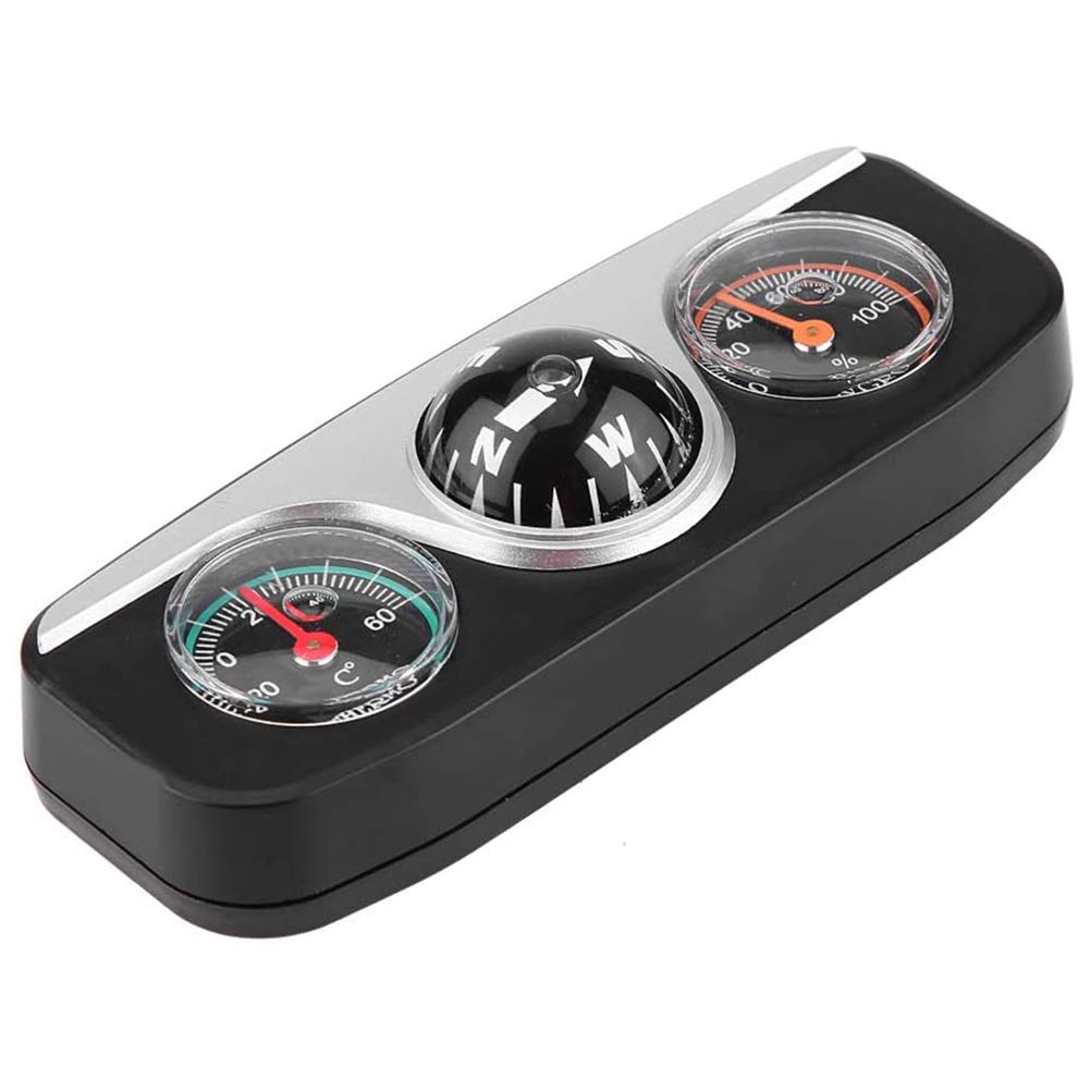 3-in-1 Car Multi-Function Thermometer & Hygrometer - Digital Temperature Humidity Monitor for Vehicle Interior - Perfect for Road Trips, Camping & Winter Driving