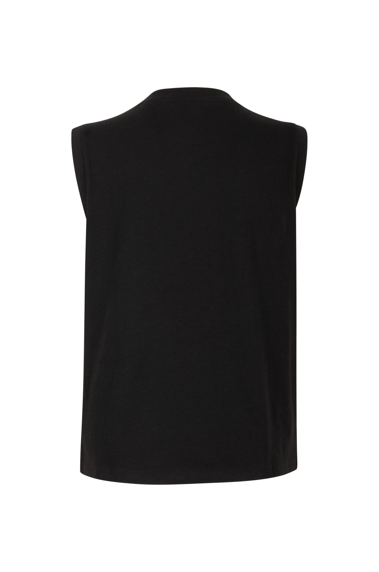 100% Cotton Women's Tank Top - Soft Breathable Sleeveless Shirt in Black (Style 6008A1) | Perfect for Summer, Yoga, Gym & Casual Wear