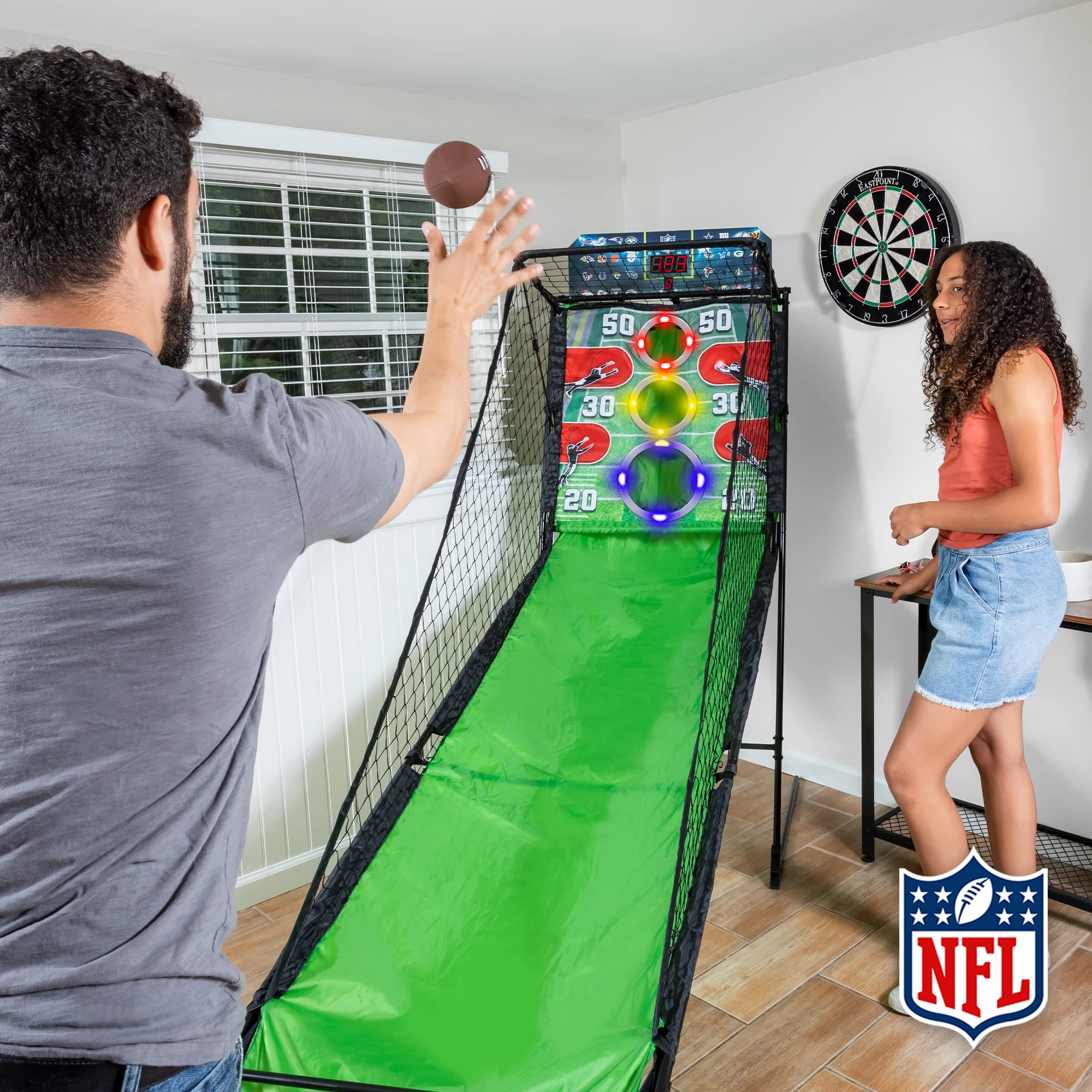 EastPoint Sports NFL 2 Minute Drill Football Game - Foldable Indoor Arcade Football Game for Kids & Adults - Perfect for Game Rooms, Parties & Family Fun Nights