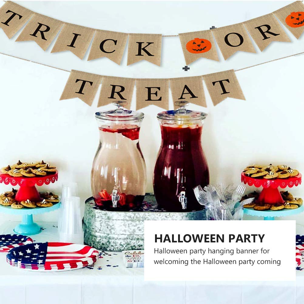 Halloween Swallowtail Bunting Flag - Decorative Pie Mabula Banner for Trick or Treat, Photo Props & Party Decorations | Perfect for Halloween Home Decor, Yard Displays & Spooky Party Backdrops