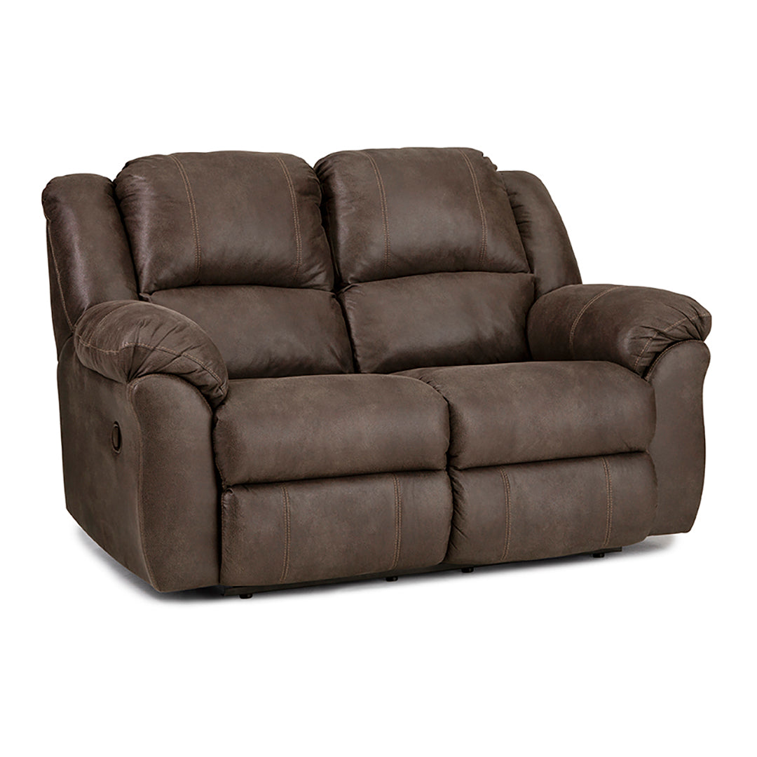 Phoenix Manual Reclining Loveseat - Comfortable 2-Seater Recliner Sofa for Living Room, Home Theater & Small Spaces