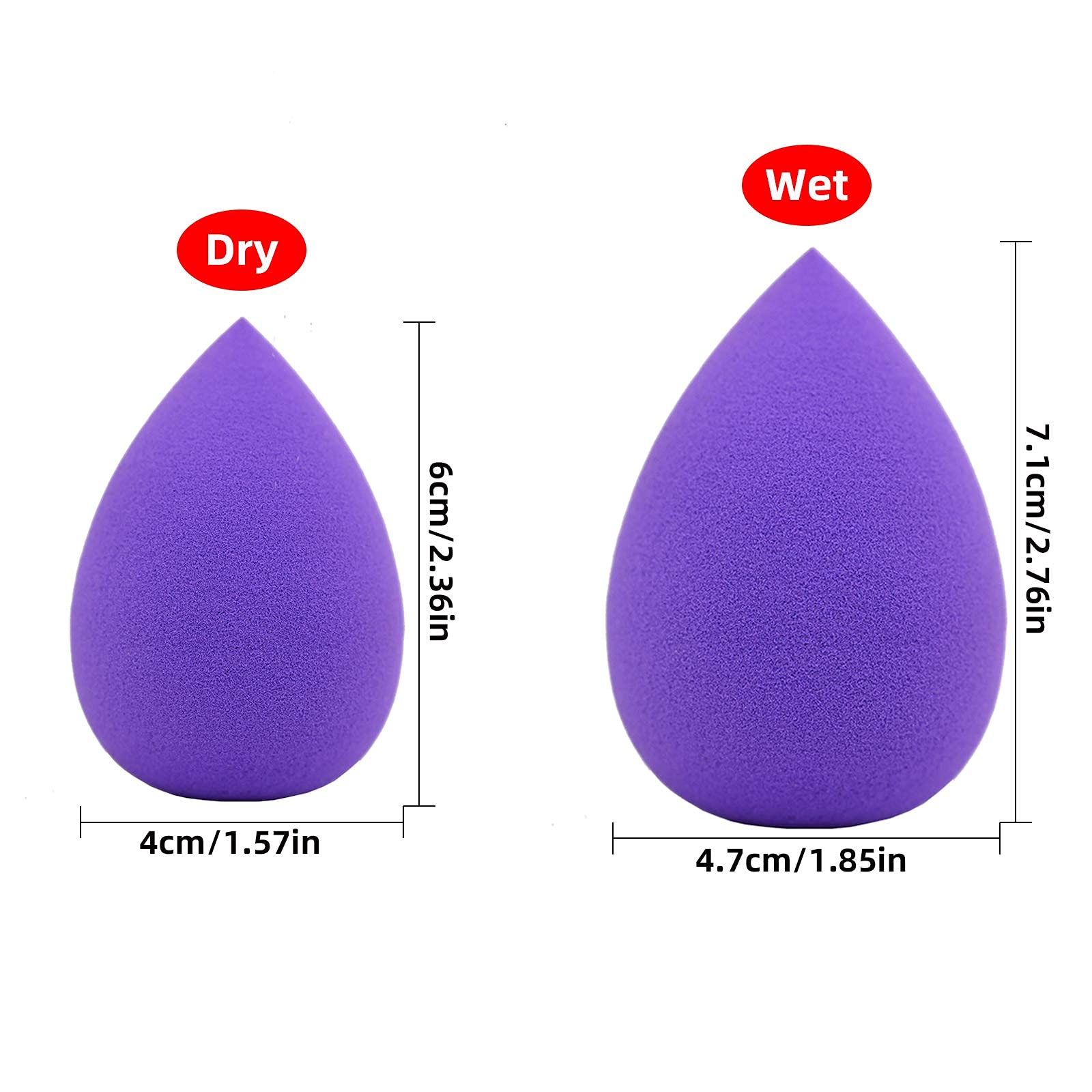 DOLOVEMK 5-Piece Makeup Sponge Blender Set with Chubby Foundation Brush (Golden) - Latex-Free Beauty Blenders, Foundation & Powder Applicator Sponges for Flawless Makeup Application | Perfect for Daily Use, Travel & Professional Makeup Kits