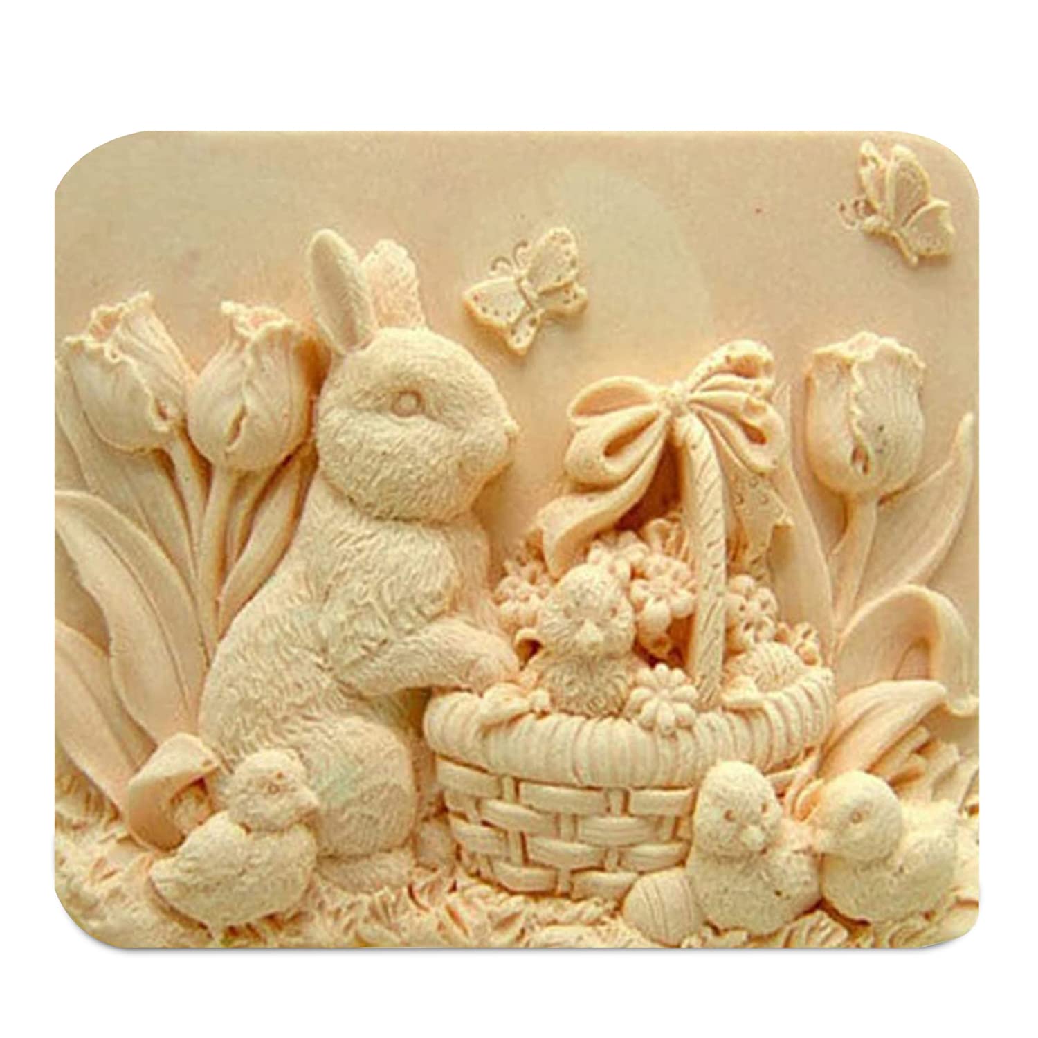 AIDOIT 3D Rabbit Silicone Soap Mold - Easter Bunny DIY Soap, Chocolate & Cake Molds for Handmade Crafts - Perfect for Easter Gifts, Home Decor & Baking Supplies