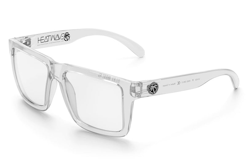 XL VISE Z87 Safety Sunglasses - ANSI Z87.1 Certified Clear Lens Protective Eyewear for Construction, Cycling & Outdoor Work - UV400 Protection Anti-Fog Anti-Scratch