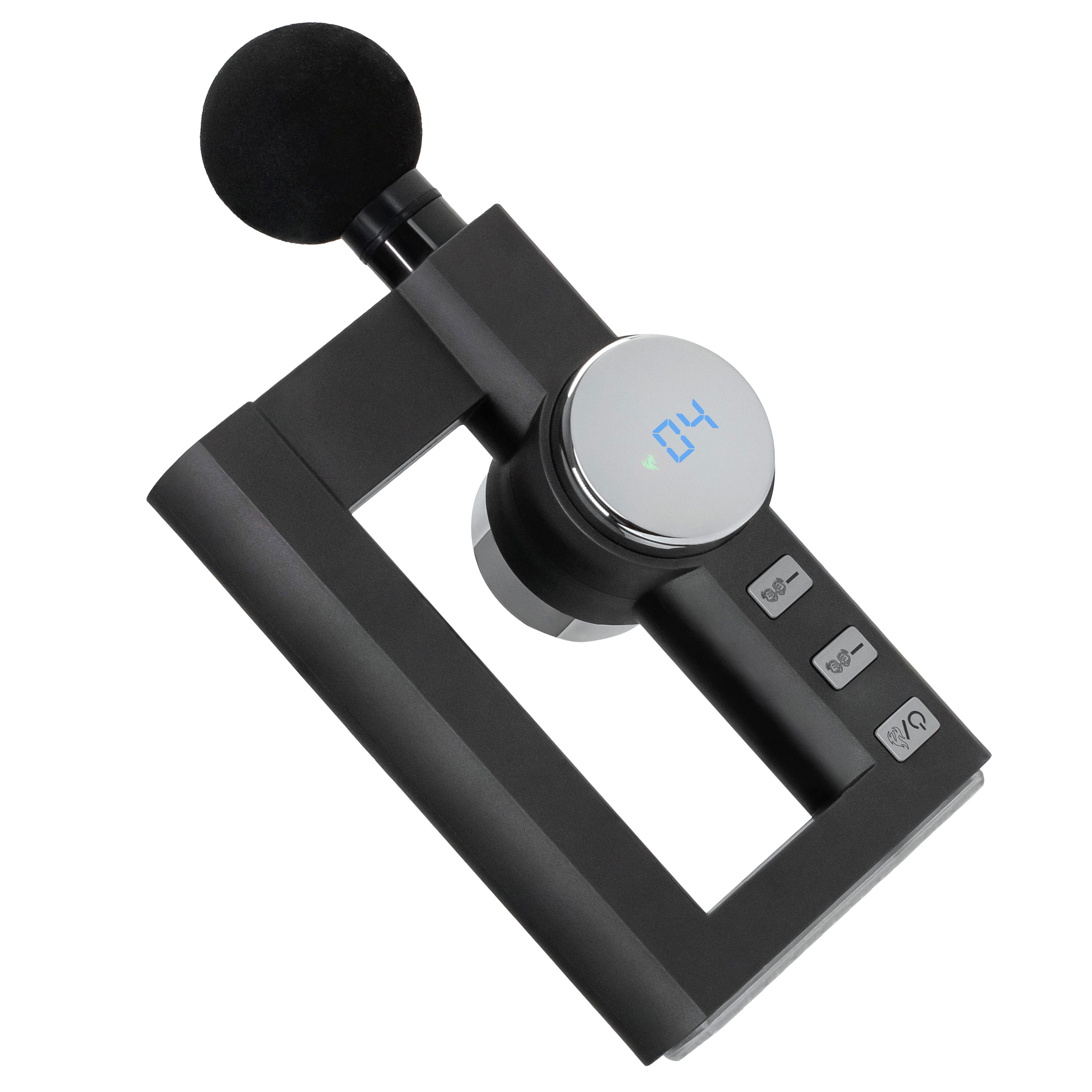 Rechargeable Percussion Massage Gun with 4 Interchangeable Heads & Heat Therapy - Deep Tissue Muscle Pain Relief for Athletes, Gym Recovery & Home Relaxation