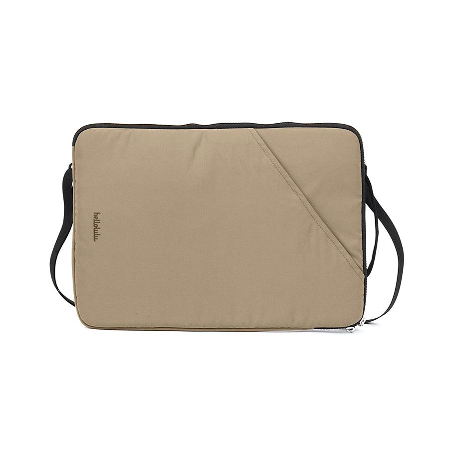 HELLOLULU Eilif 3-Way Sleeve Case for iPhone 16 - Soft Pastel Khaki Protective Cover with Kickstand, Wallet & Grip - Perfect for Work, Travel & Everyday Use