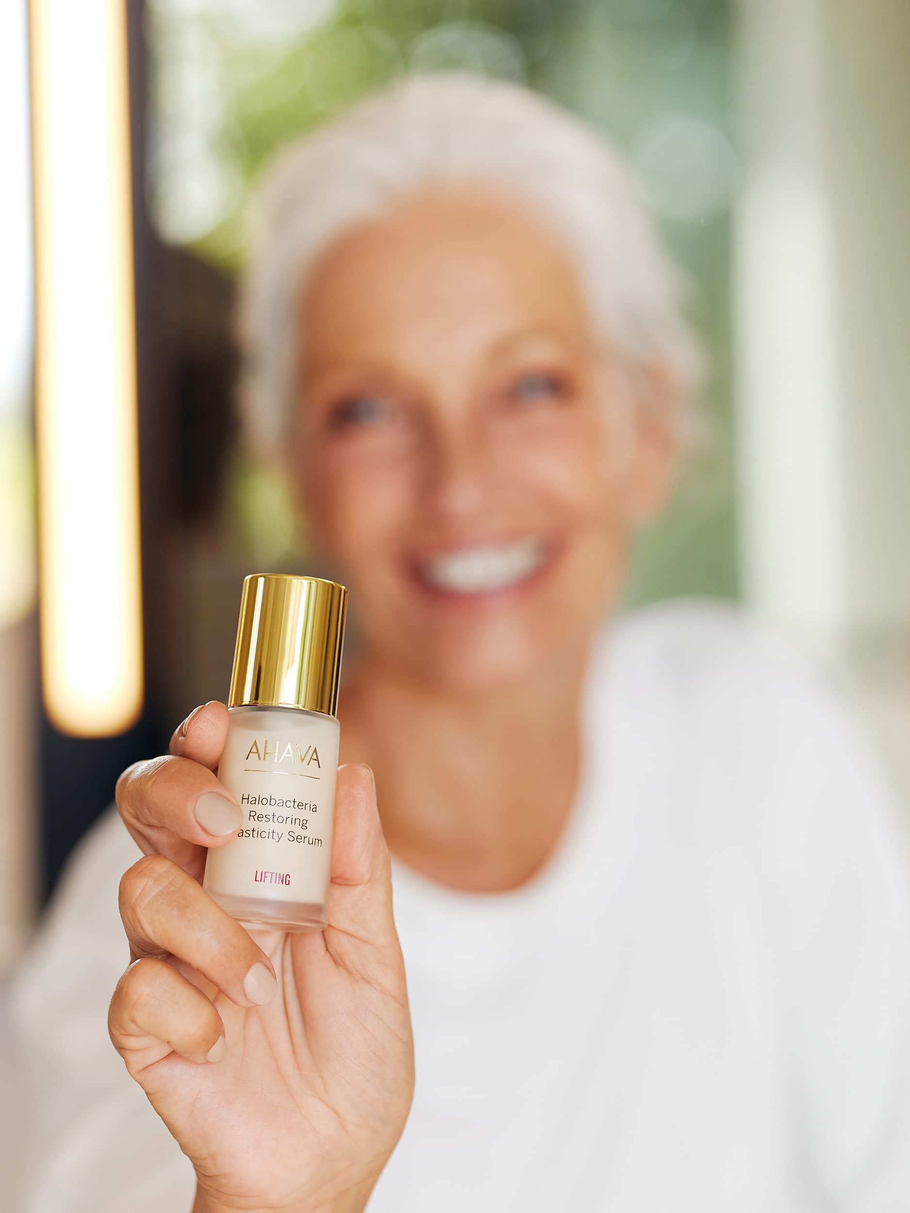 **AHAVA Halobacteria Restoring Elasticity Serum – Anti-Aging Face Serum for Mature Skin, Lifts & Firms, Reduces Wrinkles, Boosts Radiance with Osmoter & 3D Complex | 1 Fl.Oz – Perfect for Nighttime Skincare Routine & Daily Anti-Aging Regimen**