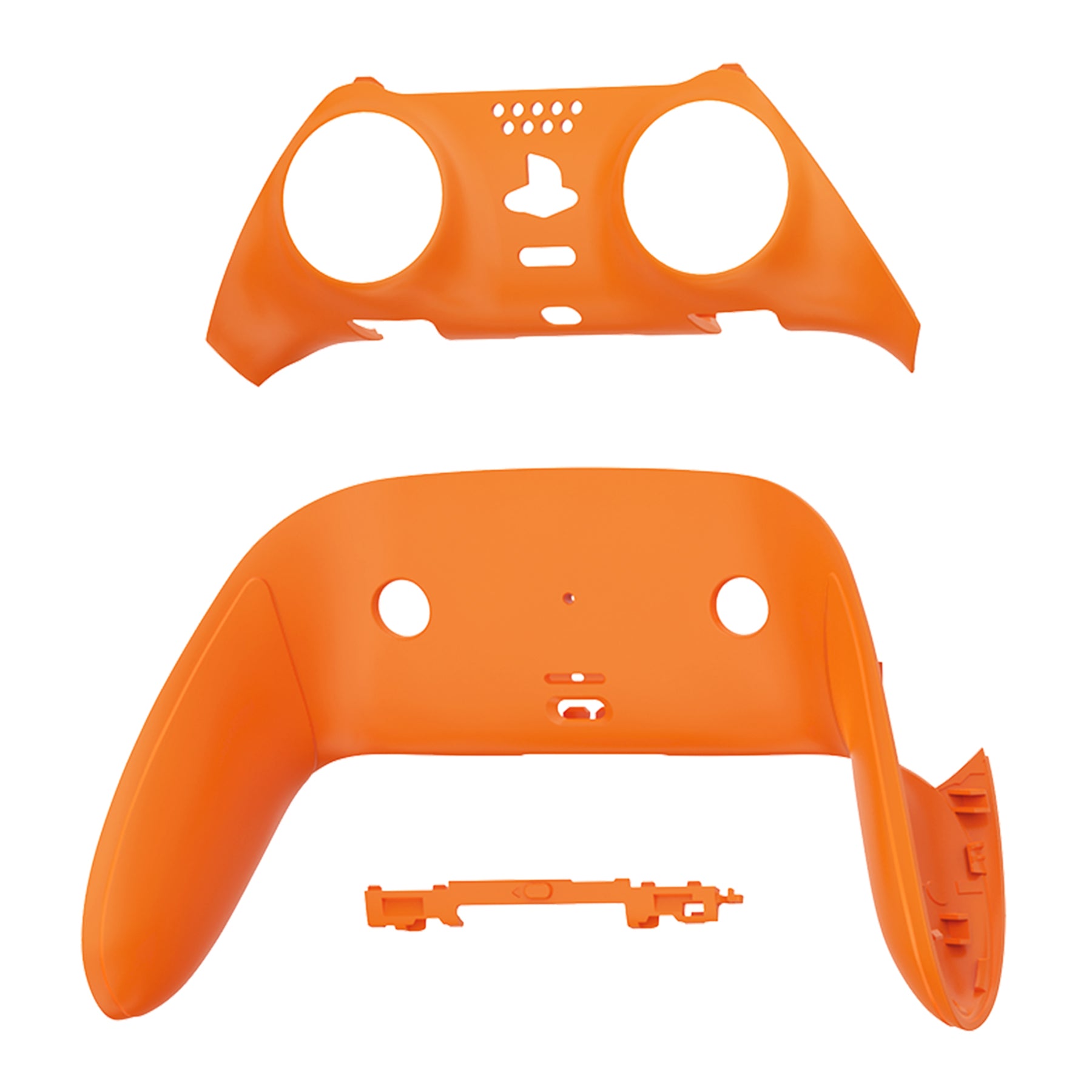 eXtremeRate Orange PS5 Edge Controller Shell - DIY Replacement Front & Back Cover with Custom Plates | Compatible with PS5 Edge Controller (CXQEGP002) | Gaming Accessories for Enhanced Customization & Style