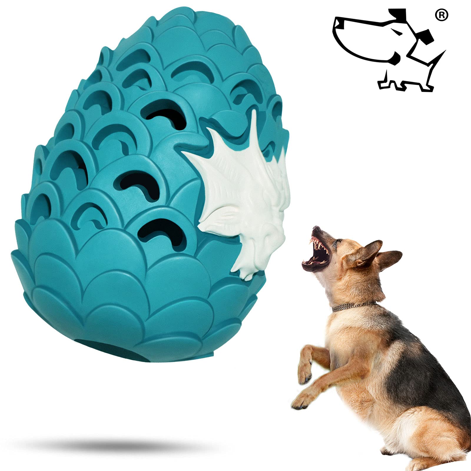 2021 Hswaye Indestructible Dog Chew Toys for Aggressive Chewers - Large Breed Tough Dental Chews with 900 Lbs Pull Tension - Durable Toys for Medium & Large Dogs - Perfect for Teething, Boredom Relief & Dental Health