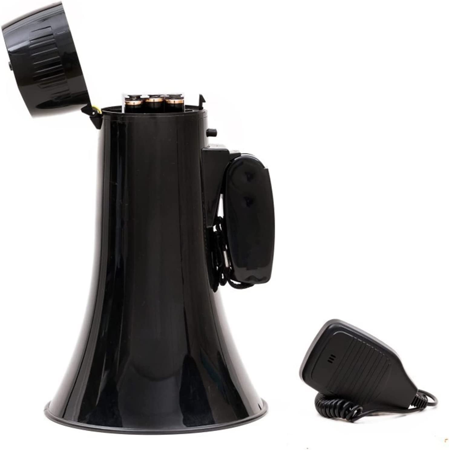 Portable Megaphone with Detachable Microphone - USB Rechargeable Loud Speaker for Indoor & Outdoor Use - Clear Sound for Events, Sports, and Emergency Situations