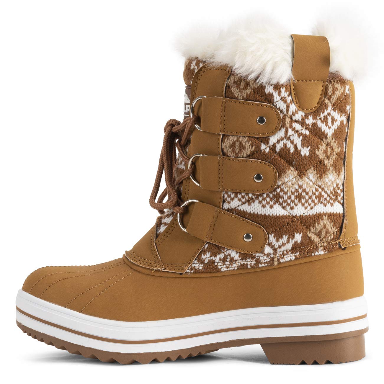 Polar Products Women's Quilted Snow Boots - Waterproof Winter Boots for Snow & Rain - Warm & Comfortable for Outdoor Activities, Hiking & Cold Weather