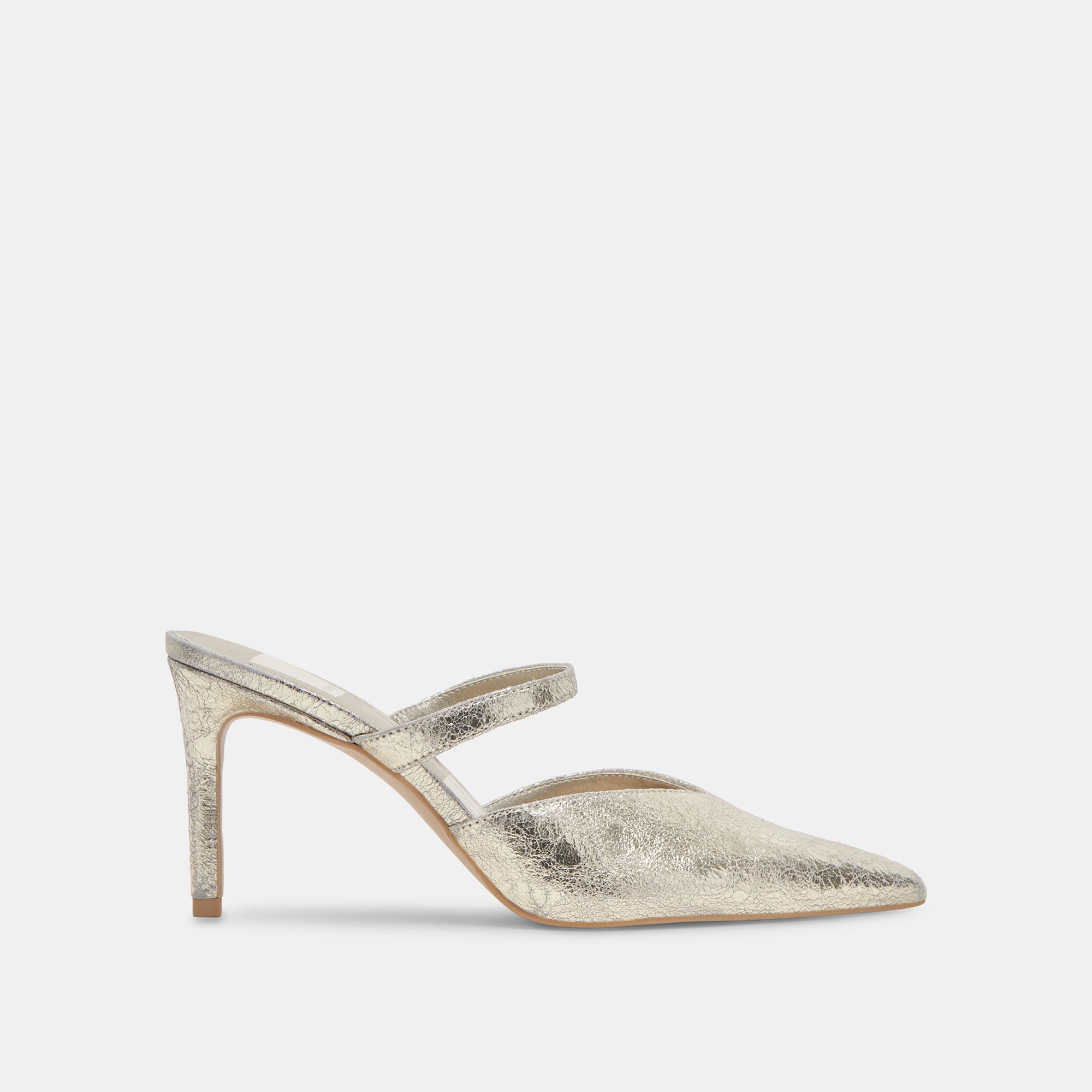 KANIKA Women's High Heels - Platinum Distressed Leather Pumps for Women, Comfortable Stiletto Heels for Party, Wedding, and Evening Events