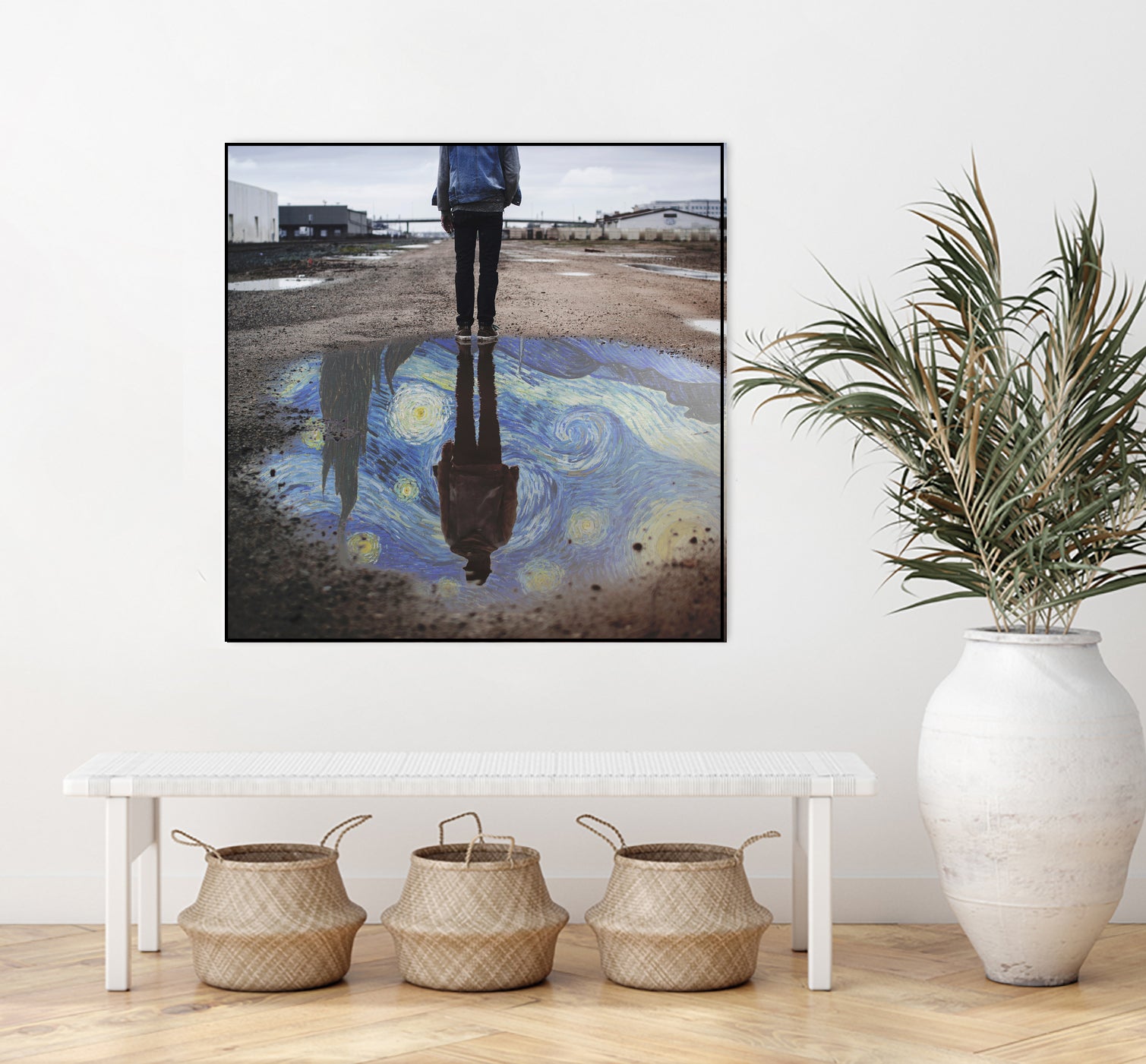 Art is an Illusion - Abstract Wall Art Canvas Painting for Modern Home Decor | Perfect for Living Room, Bedroom & Office Aesthetic