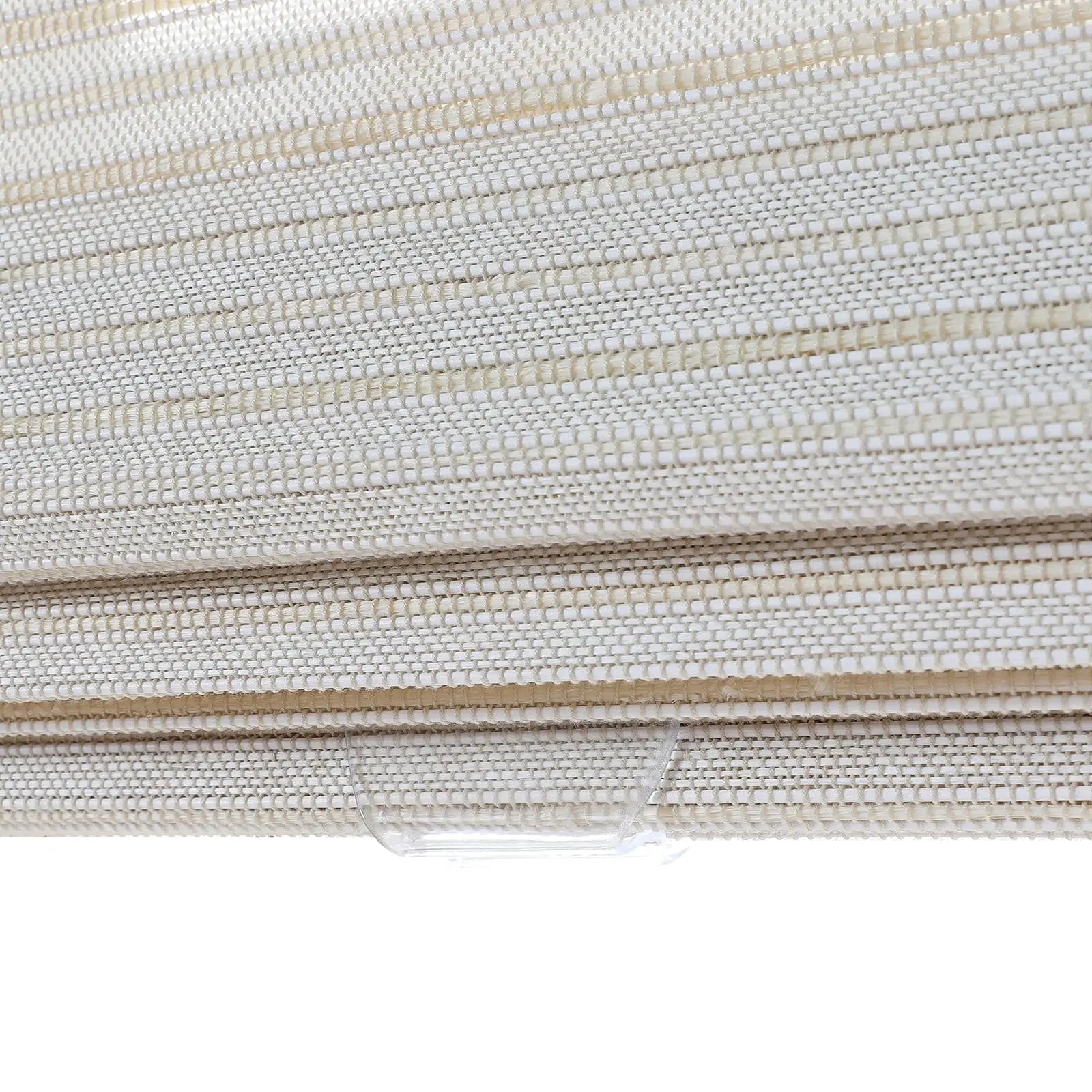 Natural Bamboo Woven Paper Window Shade - Marble White | Eco-Friendly Roman Blinds for Living Room & Bedroom Decor