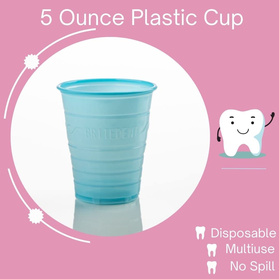 1000-Pack 5 oz Disposable Plastic Cups with Embossed Grip - White Small Drinking Containers for Dental Offices, Hospitals, Home, Office & Outdoor Use - Perfect for Water, Juice, Coffee and Party Beverages