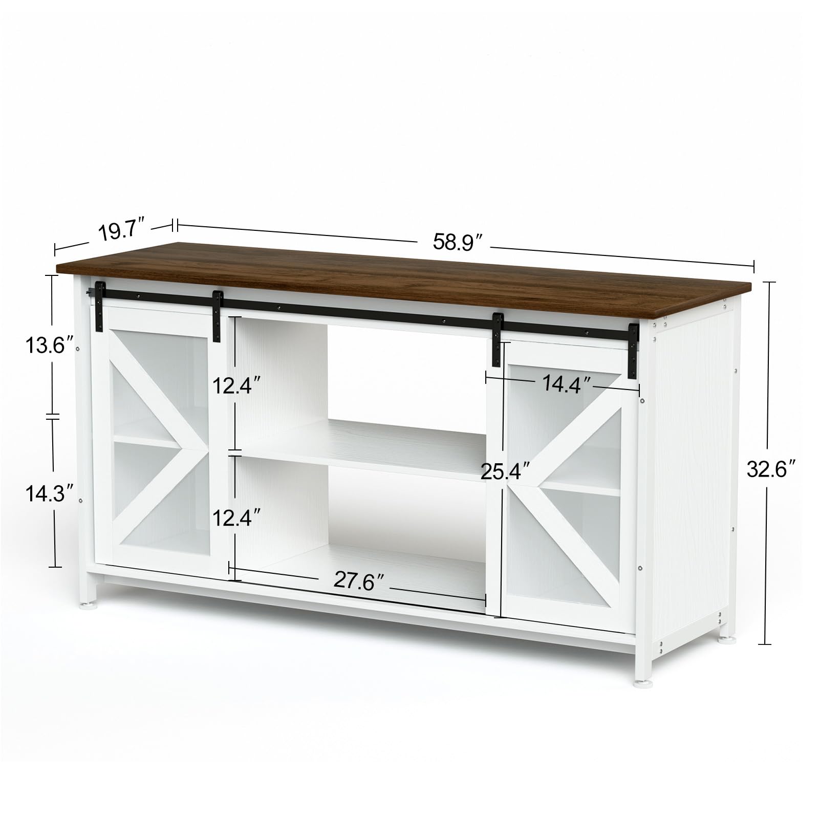 Tatub 75-90 Gallon Heavy Duty Metal Fish Tank Stand with Storage Cabinet - 1000+ LBS Capacity Aquarium Stand for Reptile Tanks, Turtle Terrariums (58.9