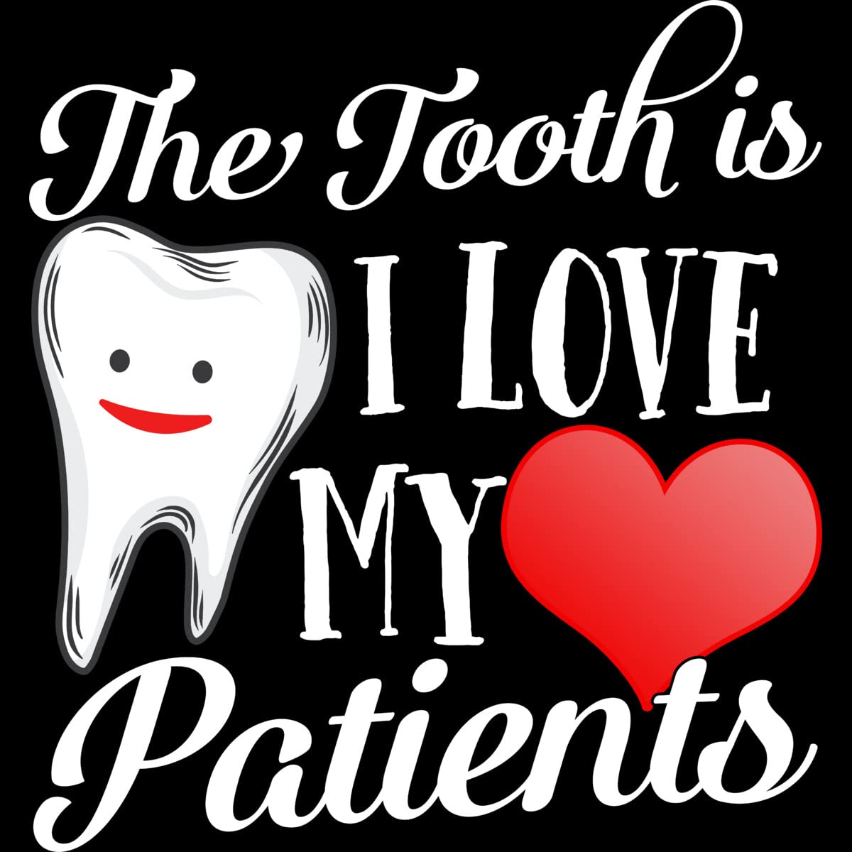 Design By Humans Men's Dentist Valentine's Day Tank Top - Funny 'Tooth Truth is I Love My Patients' Graphic Tee - Perfect for Dental Professionals, Valentine's Gifts & Casual Wear