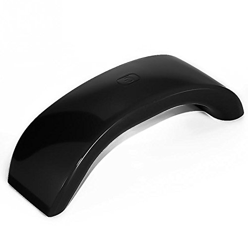 12W UV LED Nail Dryer Lamp - Fast Curing for Gel Polish, Black Phone-Shaped Design - Perfect for Home Manicures & Professional Nail Salons