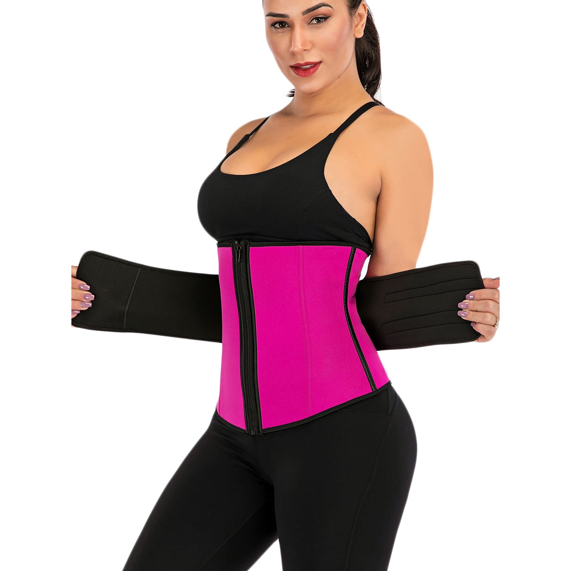 Best Women's Waist Trainer Corset - Hot Sweat Sauna Trimmer Belt for Tummy Control & Body Shaping - Perfect for Workouts, Postpartum Recovery & Everyday Slimming