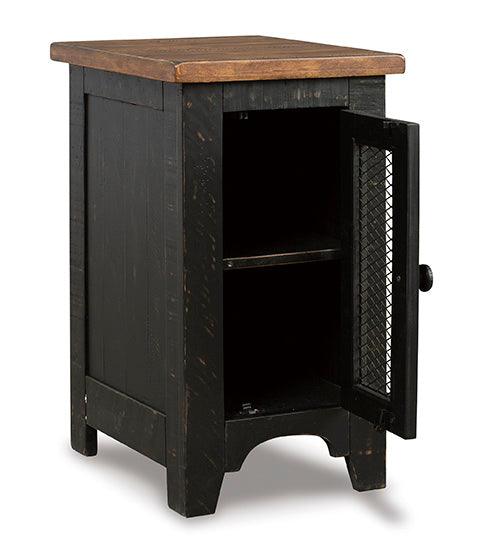 Valebeck Modern End Table T468 - Small Side Table for Living Room, Bedroom, or Office - Compact Accent Table with Sturdy Metal Frame & Wooden Top - Perfect for Holding Lamps, Books, and Decor