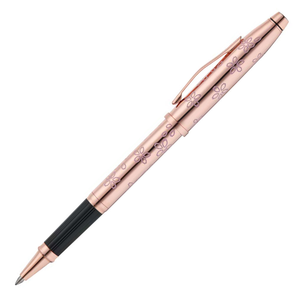 Cross Century II Cherry Blossom Rose Gold Plated Rollerball Pen - Elegant Writing Instrument for Professionals, Gift Ideas & Special Occasions